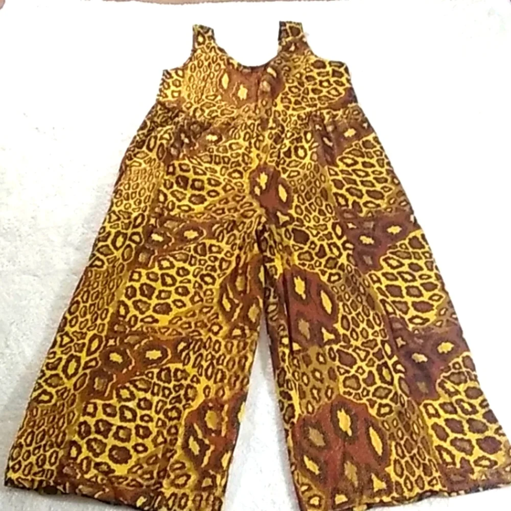 ANIMAL PRINT JUMPER W/Head Wrap NWOT